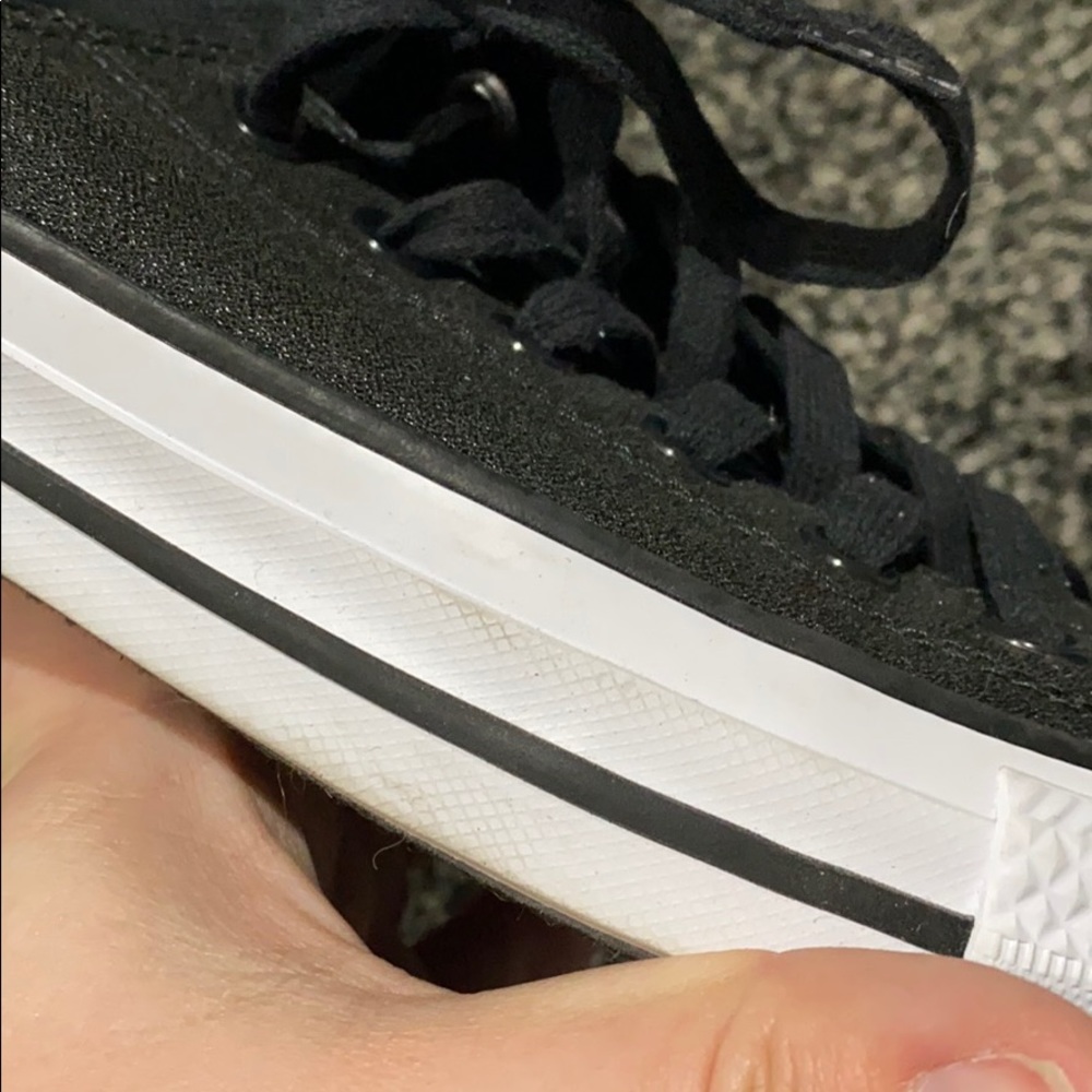 Black Shimmer Converse - Picture 6 of 6